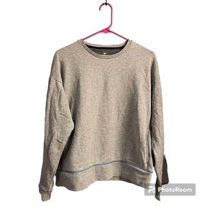 Bombas Gray Crewneck Pocket Sweatshirt Size L
